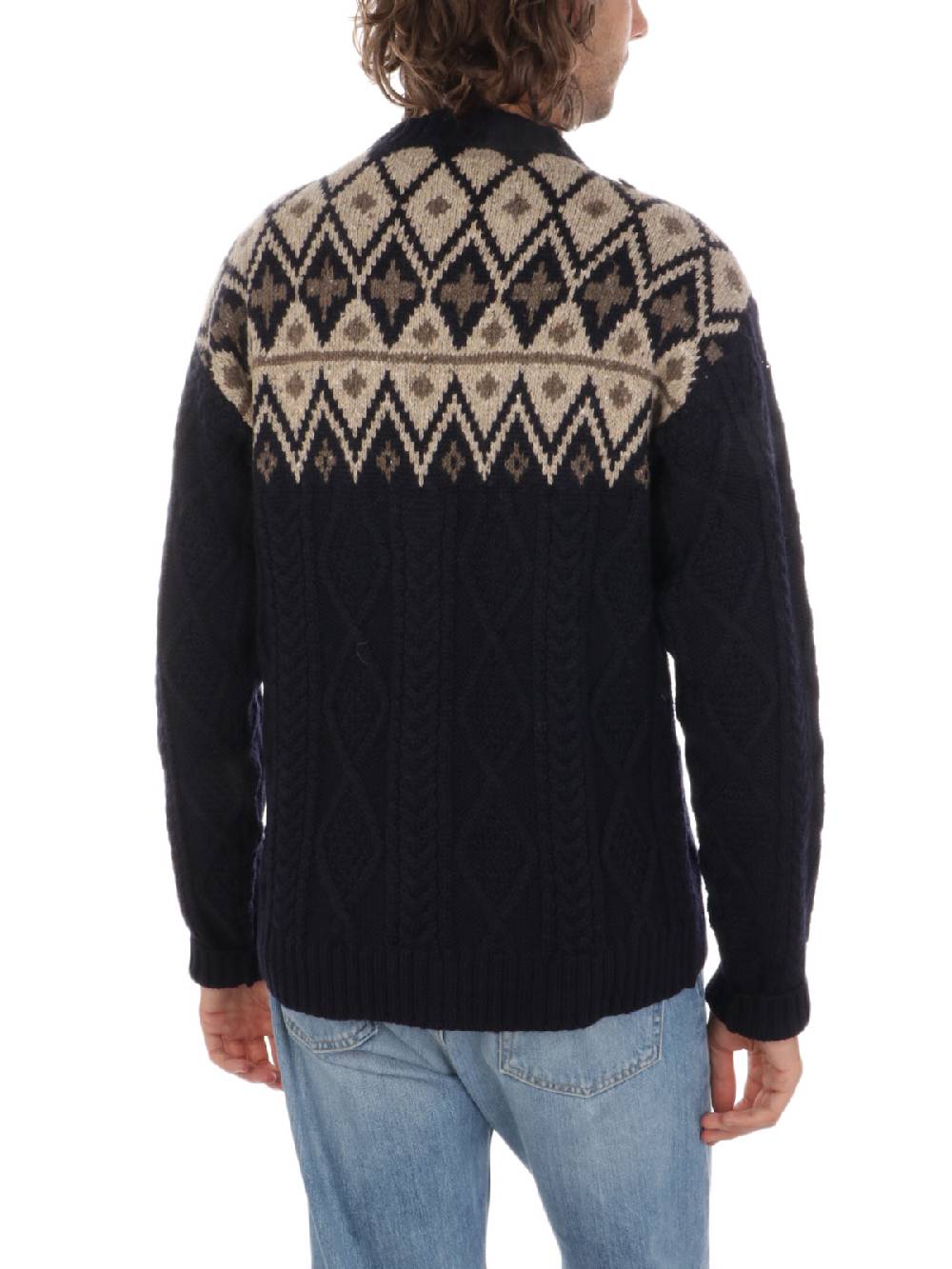 WOOLRICH Pullover Uomo Fair Isle in Lana Moda