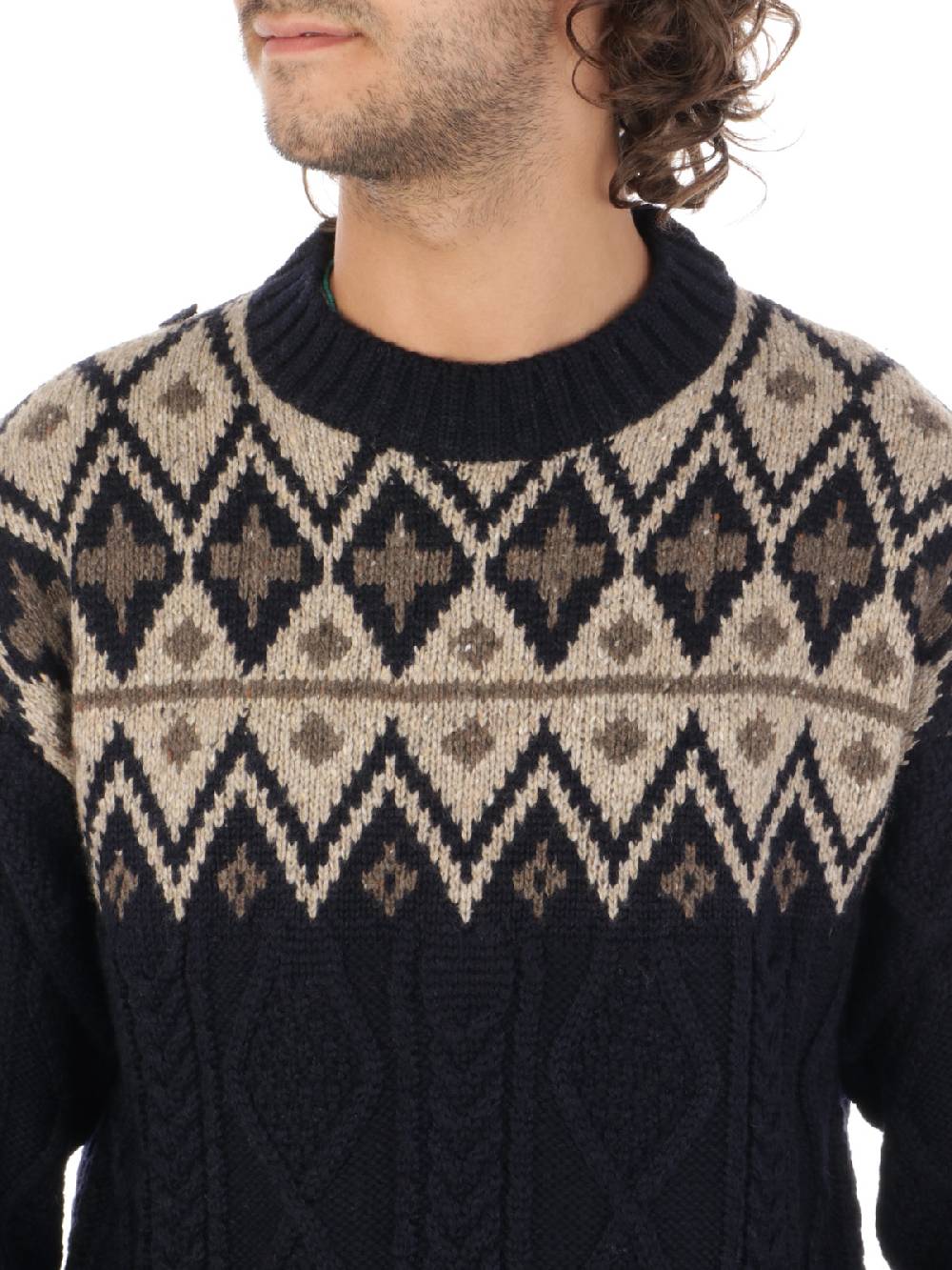 WOOLRICH Pullover Uomo Fair Isle in Lana Moda