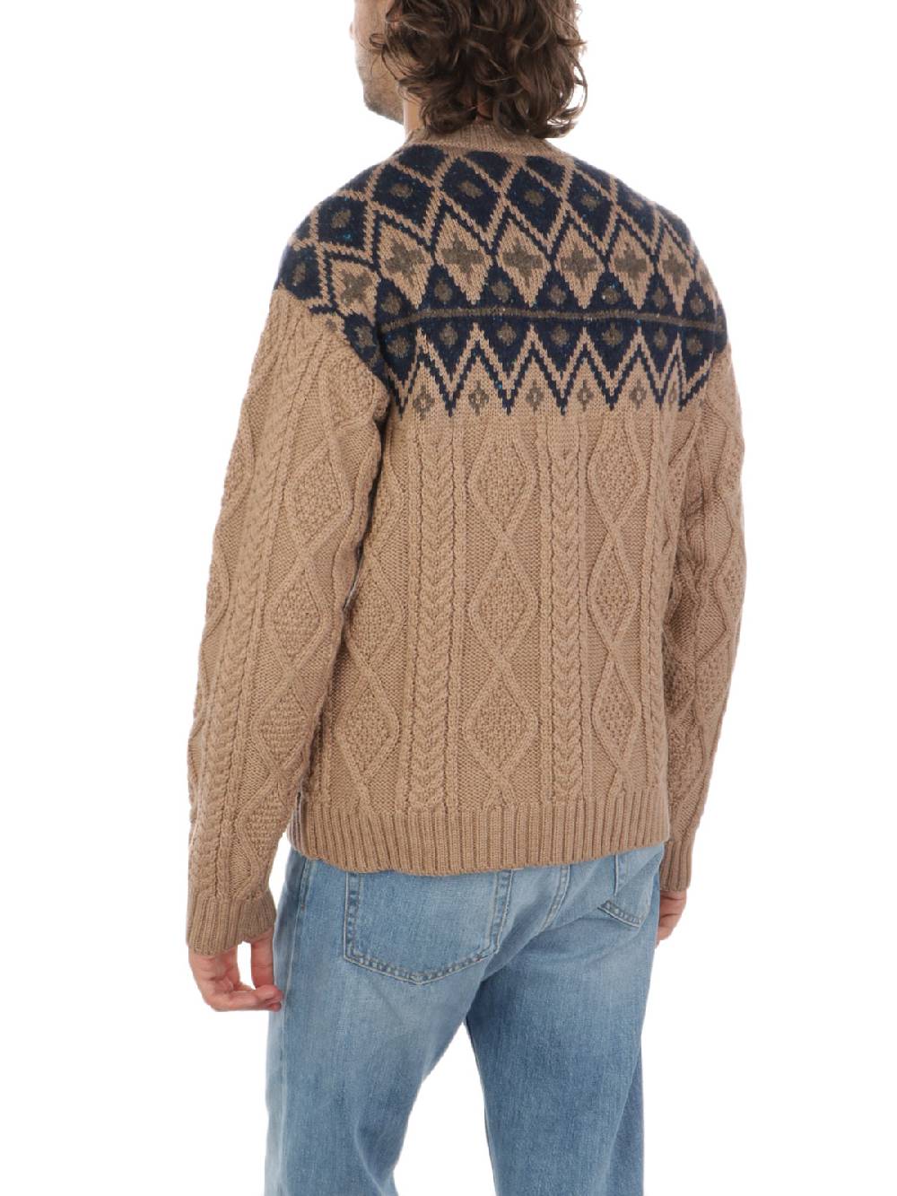 WOOLRICH Pullover Uomo Fair Isle in Lana 2025