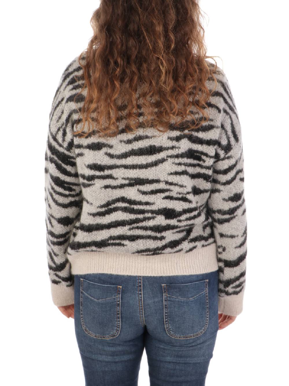 KAOS Maglia Donna Zebrata in Mohair In Linea