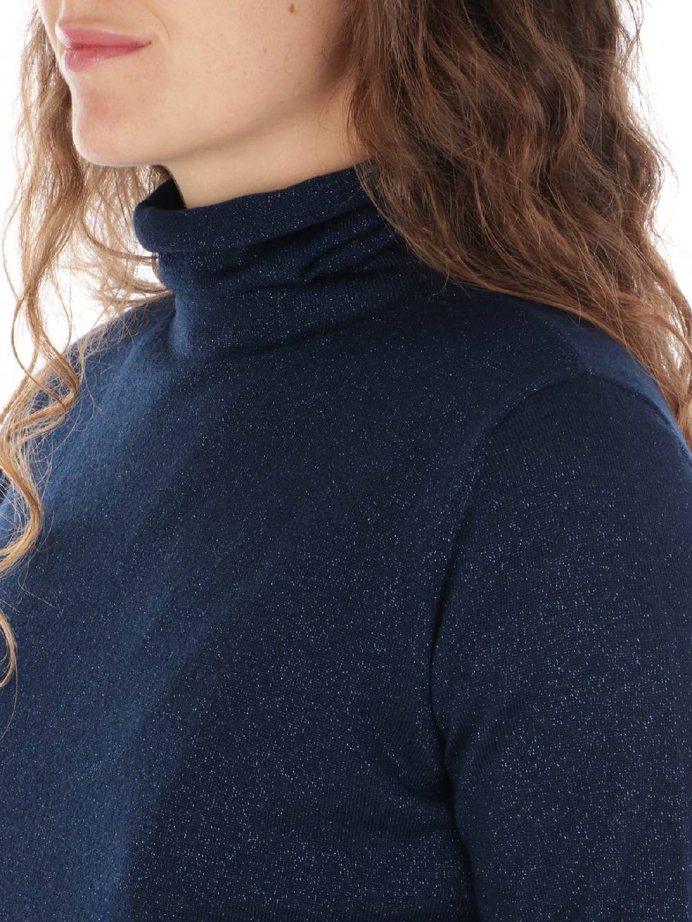 QUILISIA Dolcevita Donna Lurex in Lana Merino Qualità
