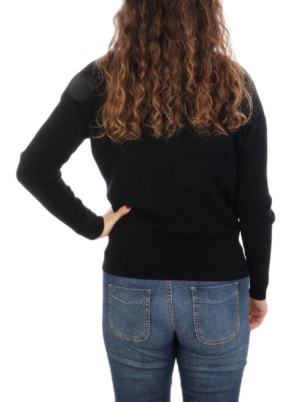 QUILISIA Maglia Donna in Lana e Cashmere con Ricamo Pezzi Unici
