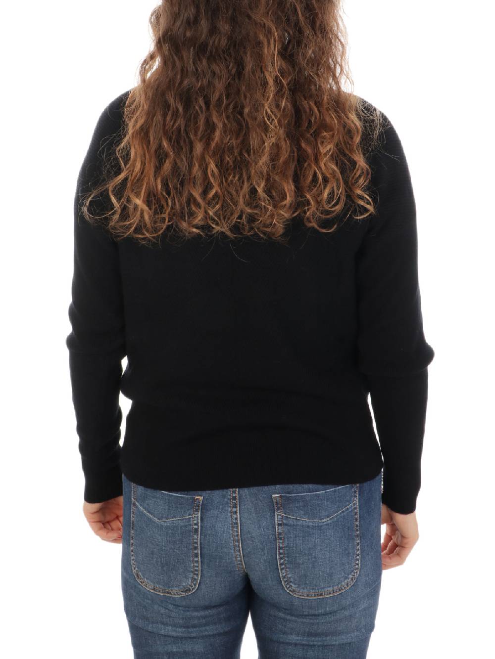 QUILISIA Maglia Donna a Coste in Lana e Cashmere Soddisfazione Garantita