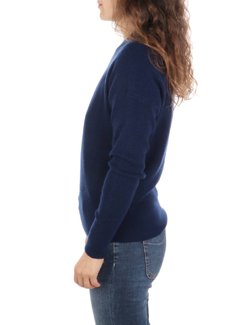 QUILISIA Maglia Donna a Coste in Lana e Cashmere Qualità Garantita