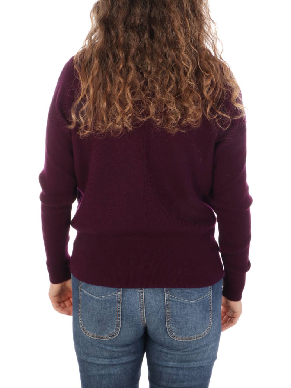 QUILISIA Maglia Donna a Coste in Lana e Cashmere Negozi Online