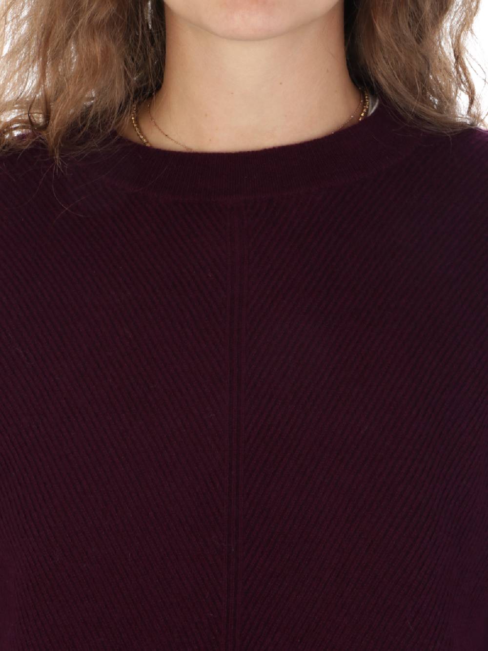 QUILISIA Maglia Donna a Coste in Lana e Cashmere Negozi Online