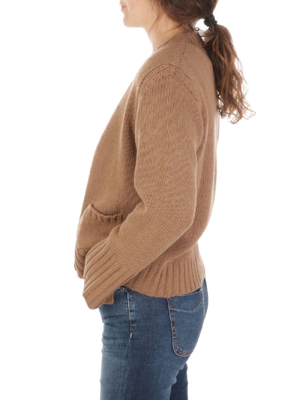 19.61 MILANO Cardigan Donna in Lana e Cashmere Consegna Veloce