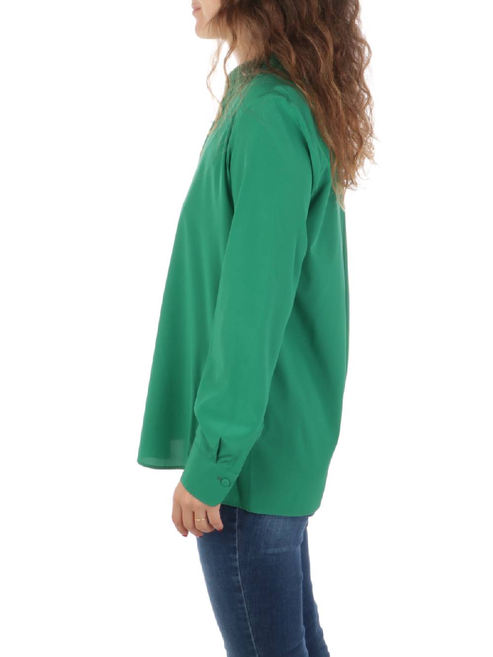 CALIBAN Blusa Donna in Seta Stretch Economico