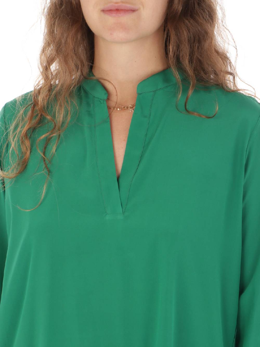 CALIBAN Blusa Donna in Seta Stretch Economico