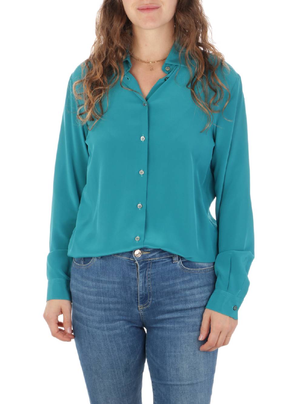 F.IT Camicia Donna in Misto Seta Hotsell