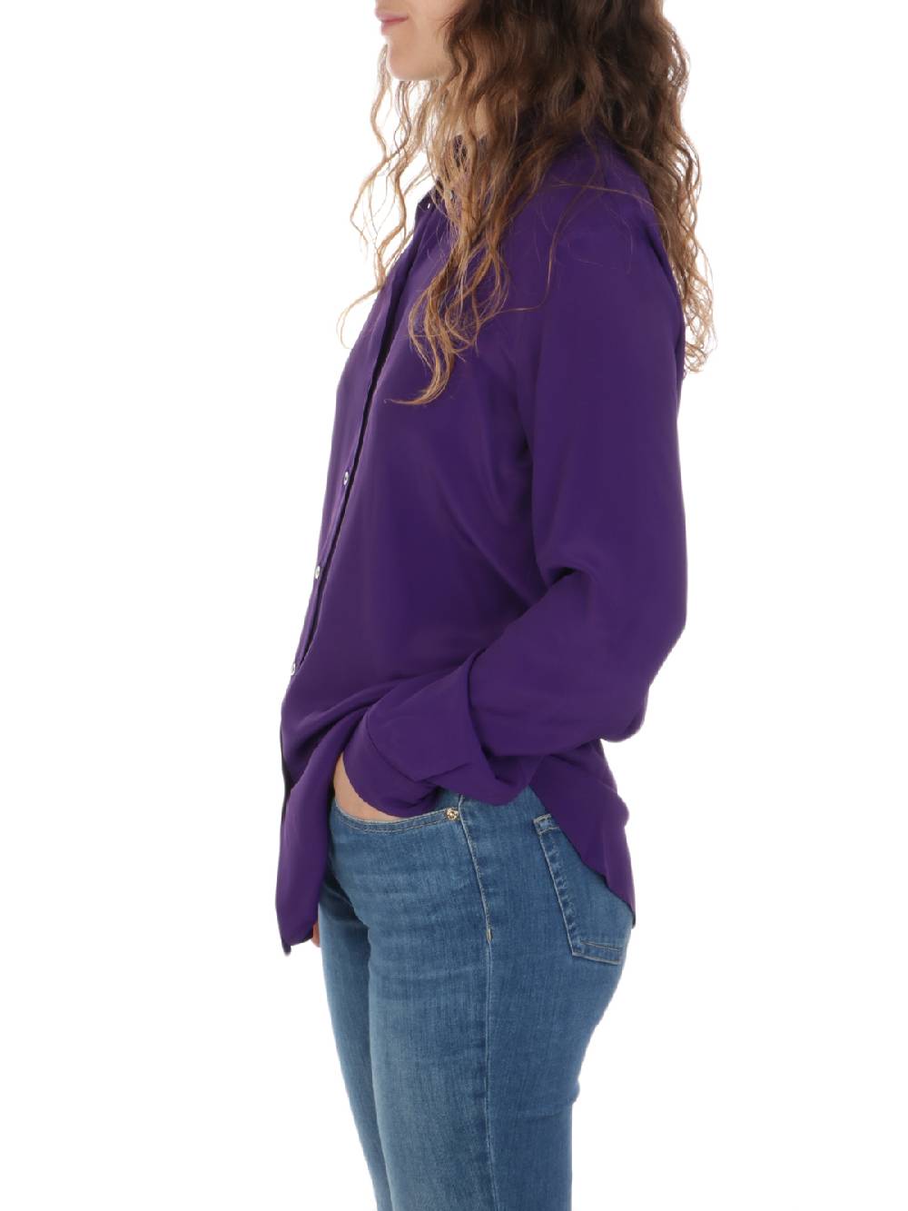 F.IT Camicia Donna in Misto Seta Vendita Calda