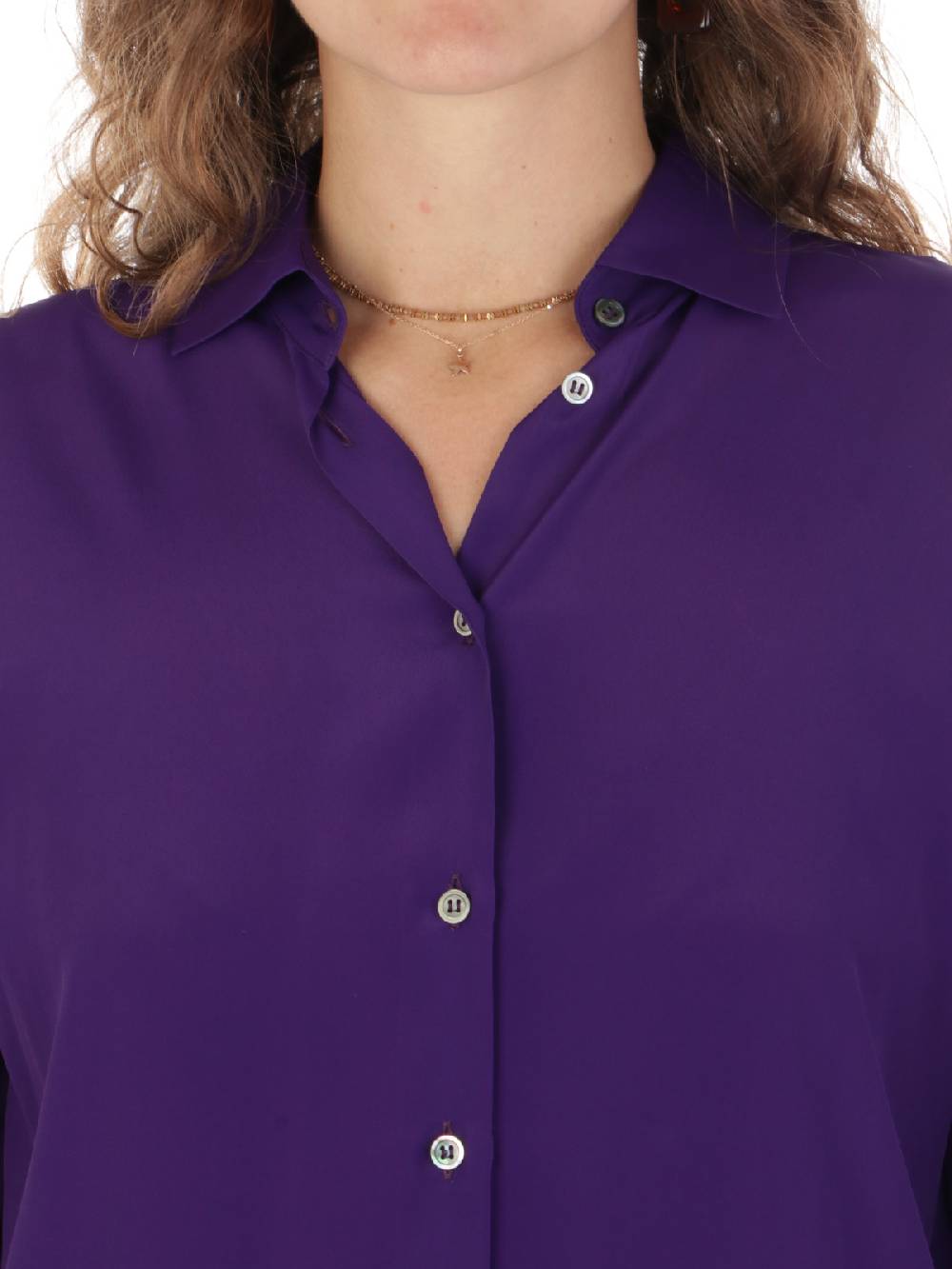 F.IT Camicia Donna in Misto Seta Vendita Calda