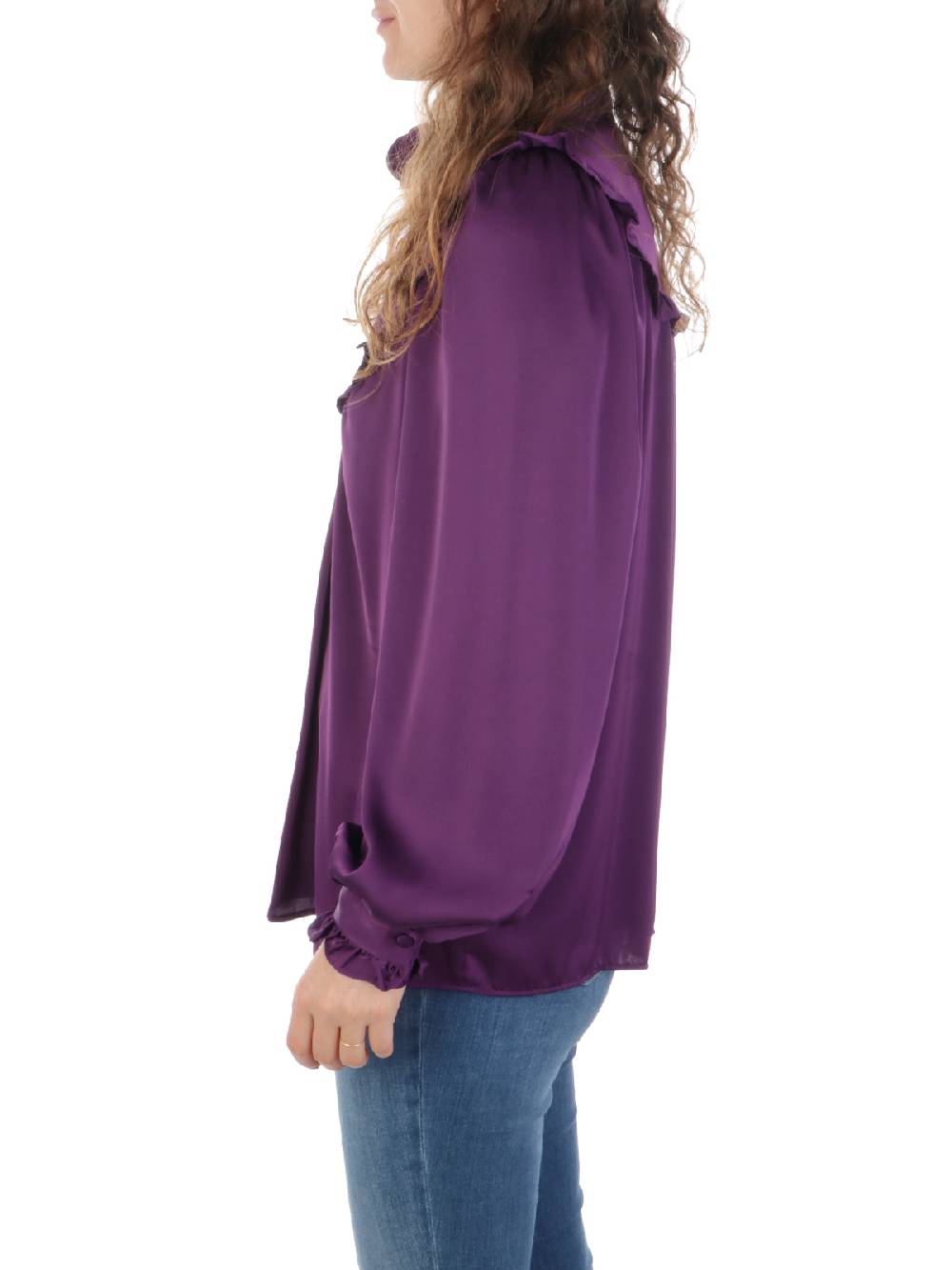 F.IT Camicia Donna con Rouches Vendita Economica