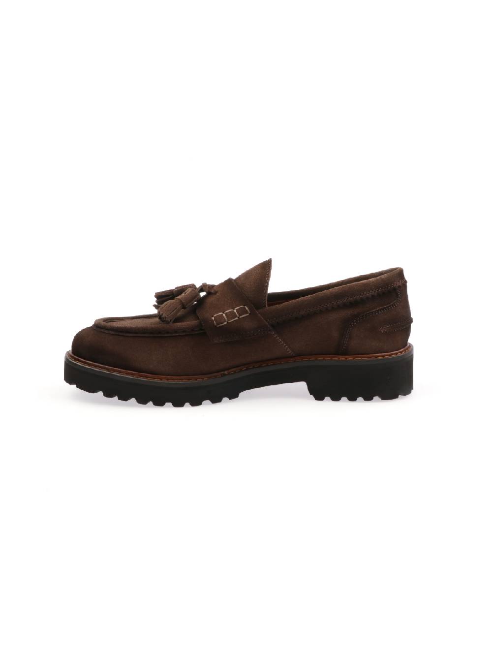 BOTTI Mocassino Uomo in Suede con Nappine Saldi Di Fabbrica