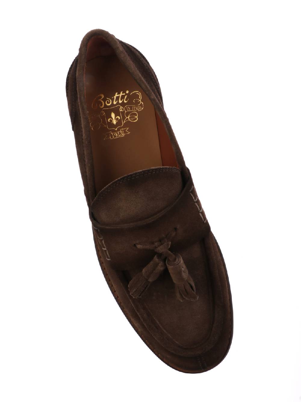 BOTTI Mocassino Uomo in Suede con Nappine Saldi Di Fabbrica