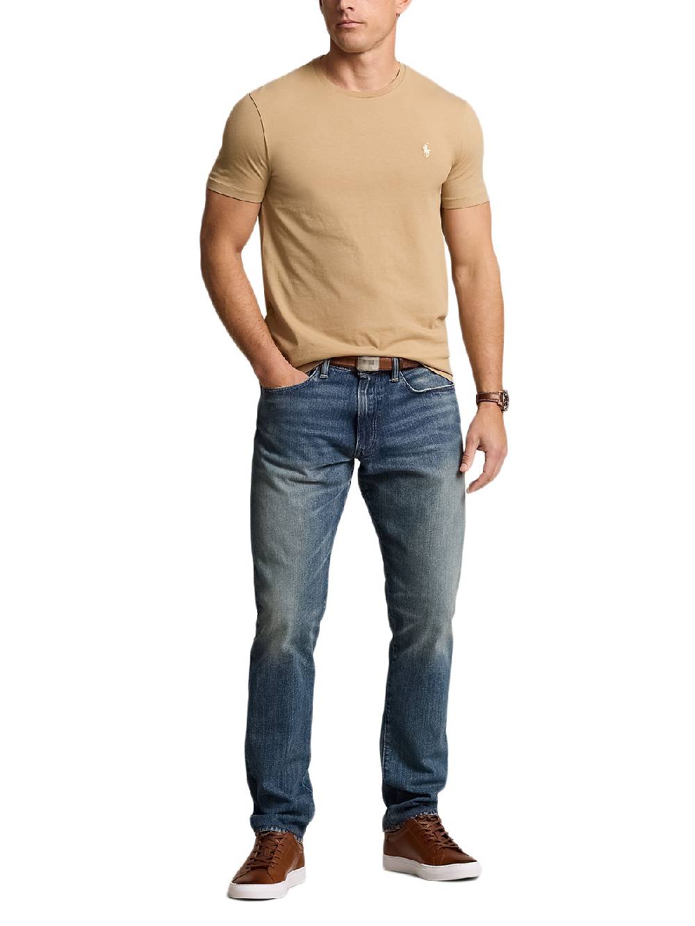 Polo Ralph Lauren Custom Slim Fit Jersey In Vendita