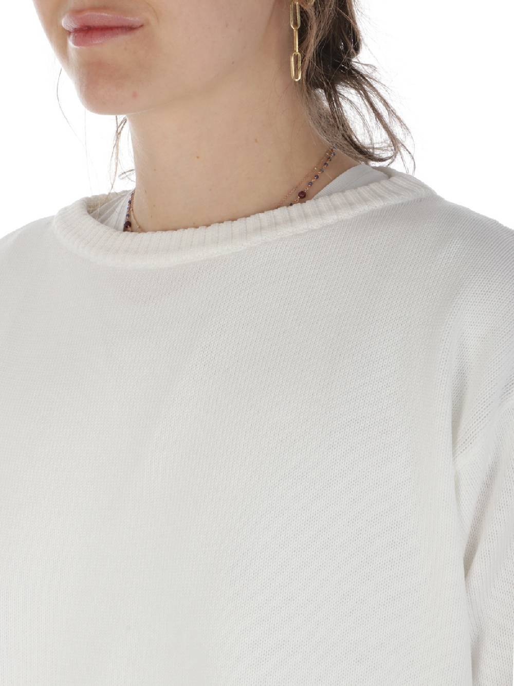 ROSSOPURO Maglia Donna Over In Cotone In Saldo
