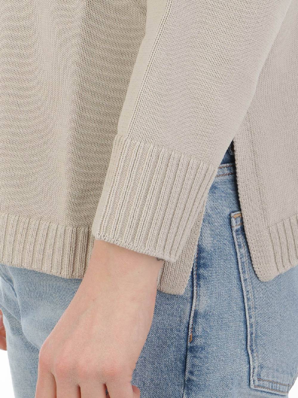 ROSSOPURO Maglia Donna Over In Cotone Nuova