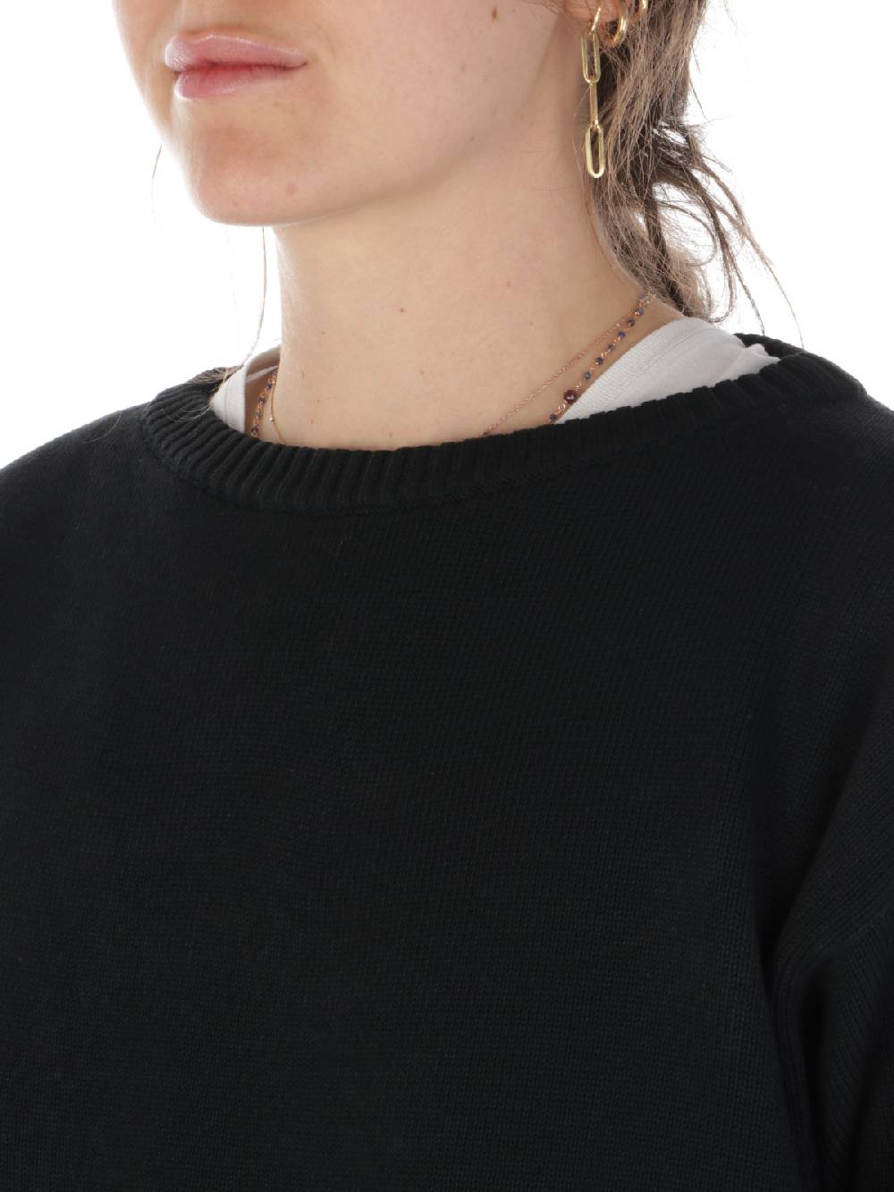 ROSSOPURO Maglia Donna Over In Cotone 2025
