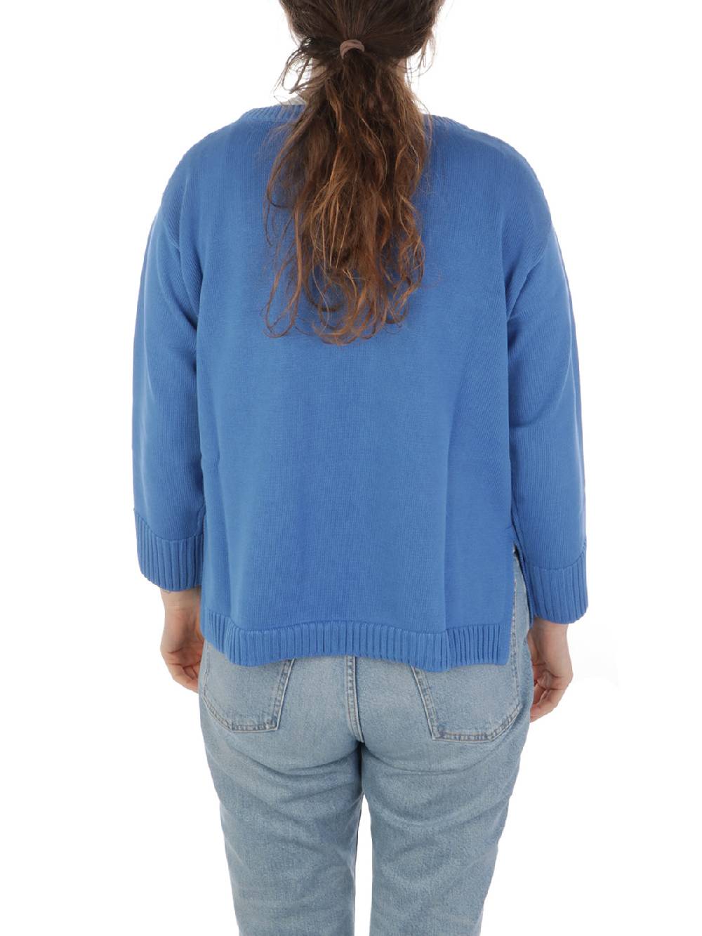 ROSSOPURO Maglia Donna Over In Cotone Italy