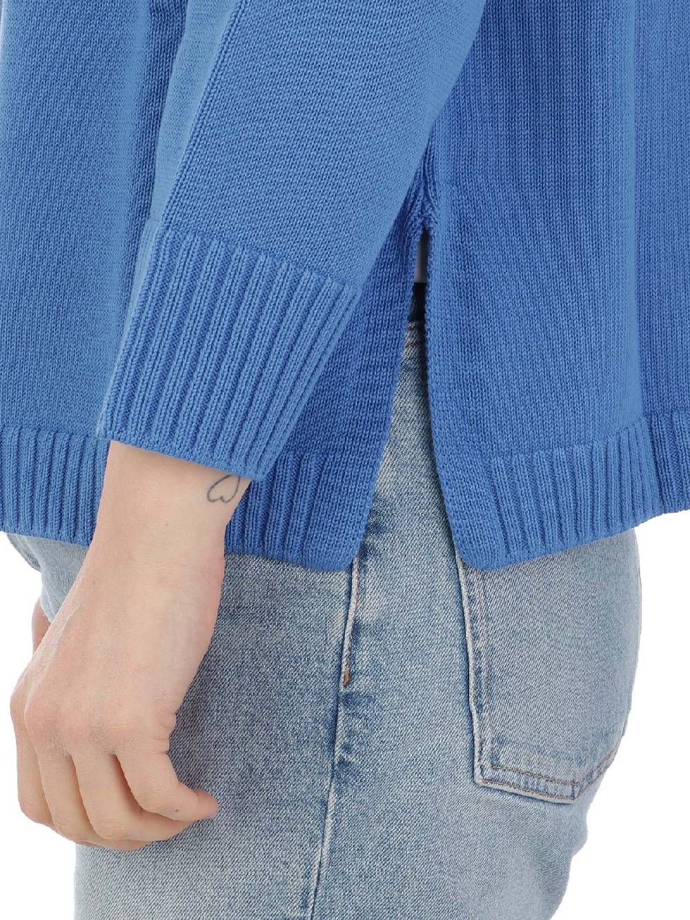 ROSSOPURO Maglia Donna Over In Cotone Italy