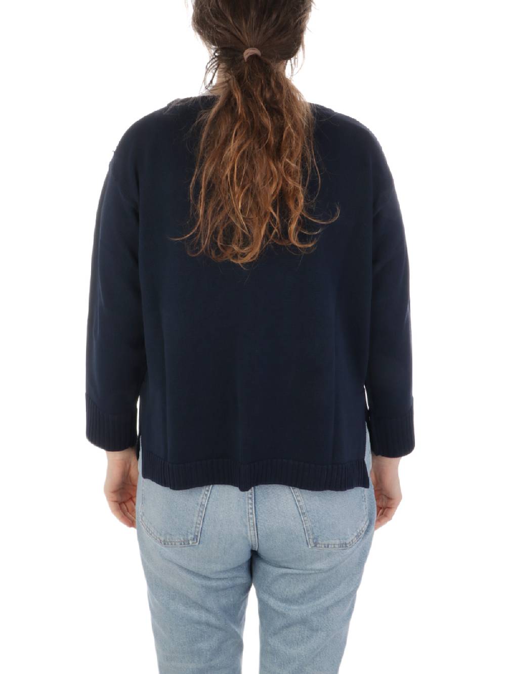 ROSSOPURO Maglia Donna Over In Cotone Italia