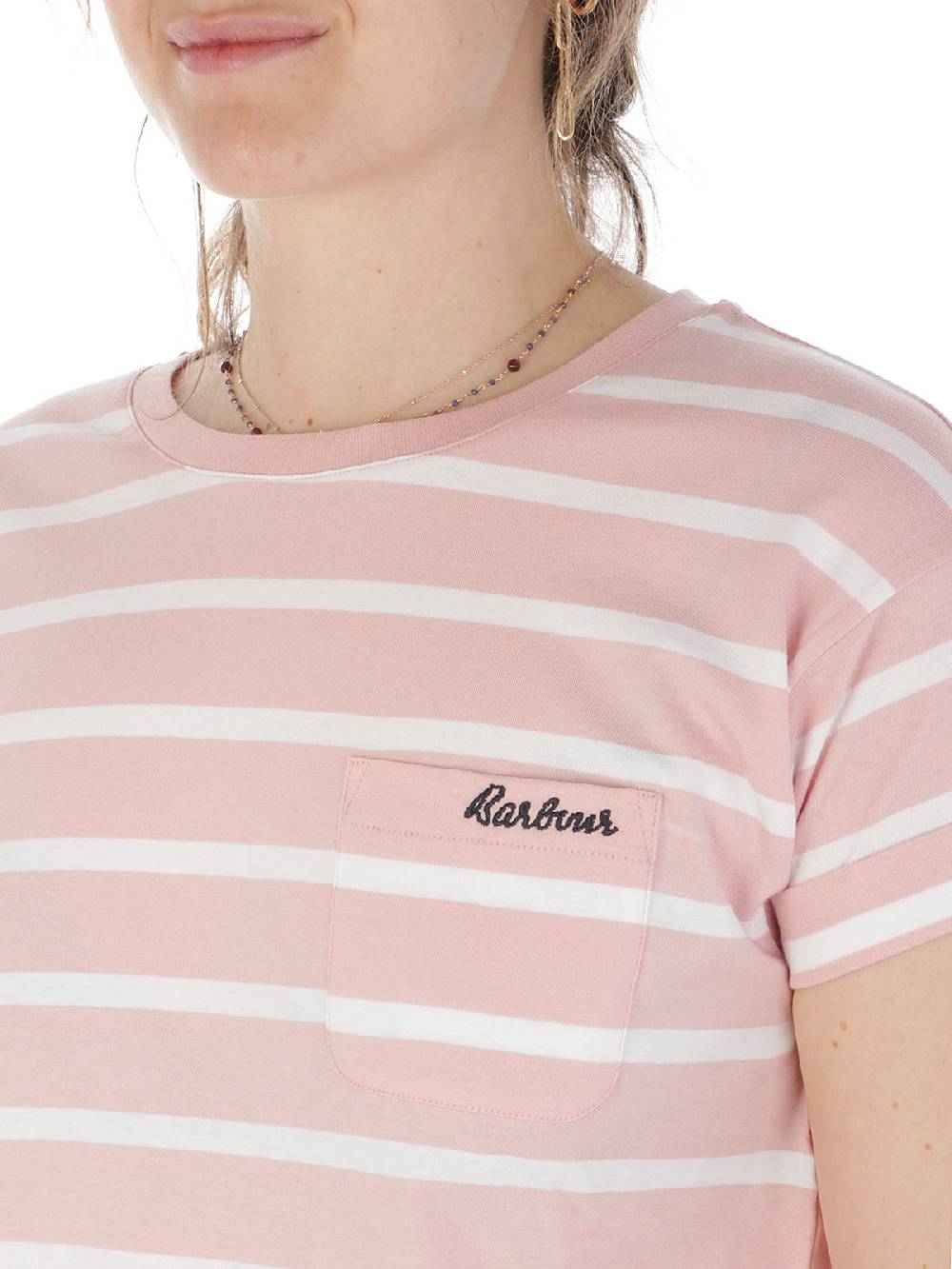 BARBOUR T-shirt Donna Otterburn Stripe Vendita