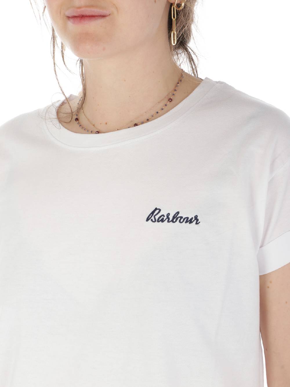 BARBOUR T-shirt Donna Kenmore In Cotone Promozione