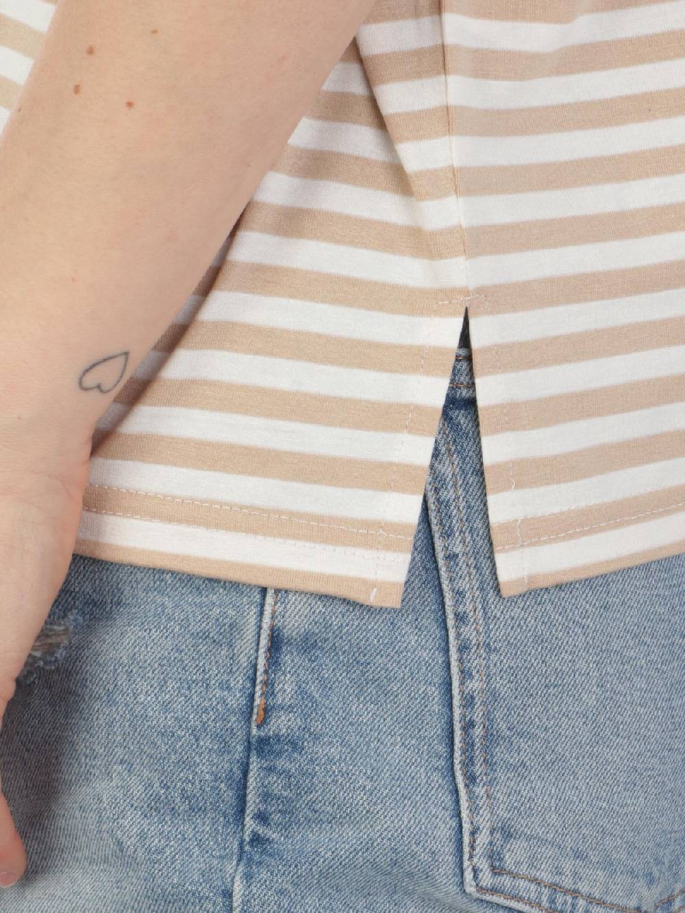 MAIDA MILA Blusa Ampia Donna Rigata In Viscosa Qualità Garantita