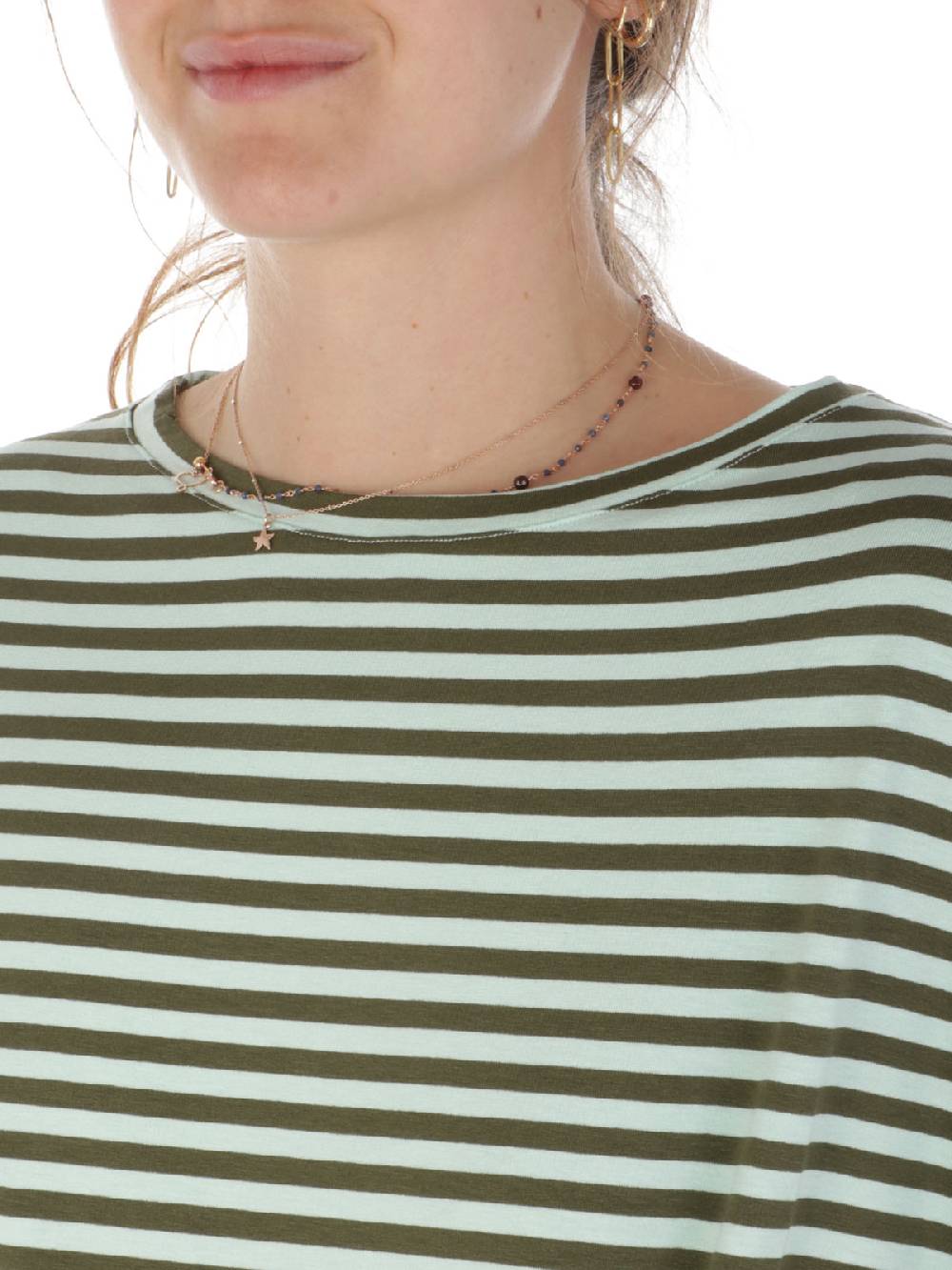 MAIDA MILA Blusa Ampia Donna Rigata In Viscosa Negozi Online
