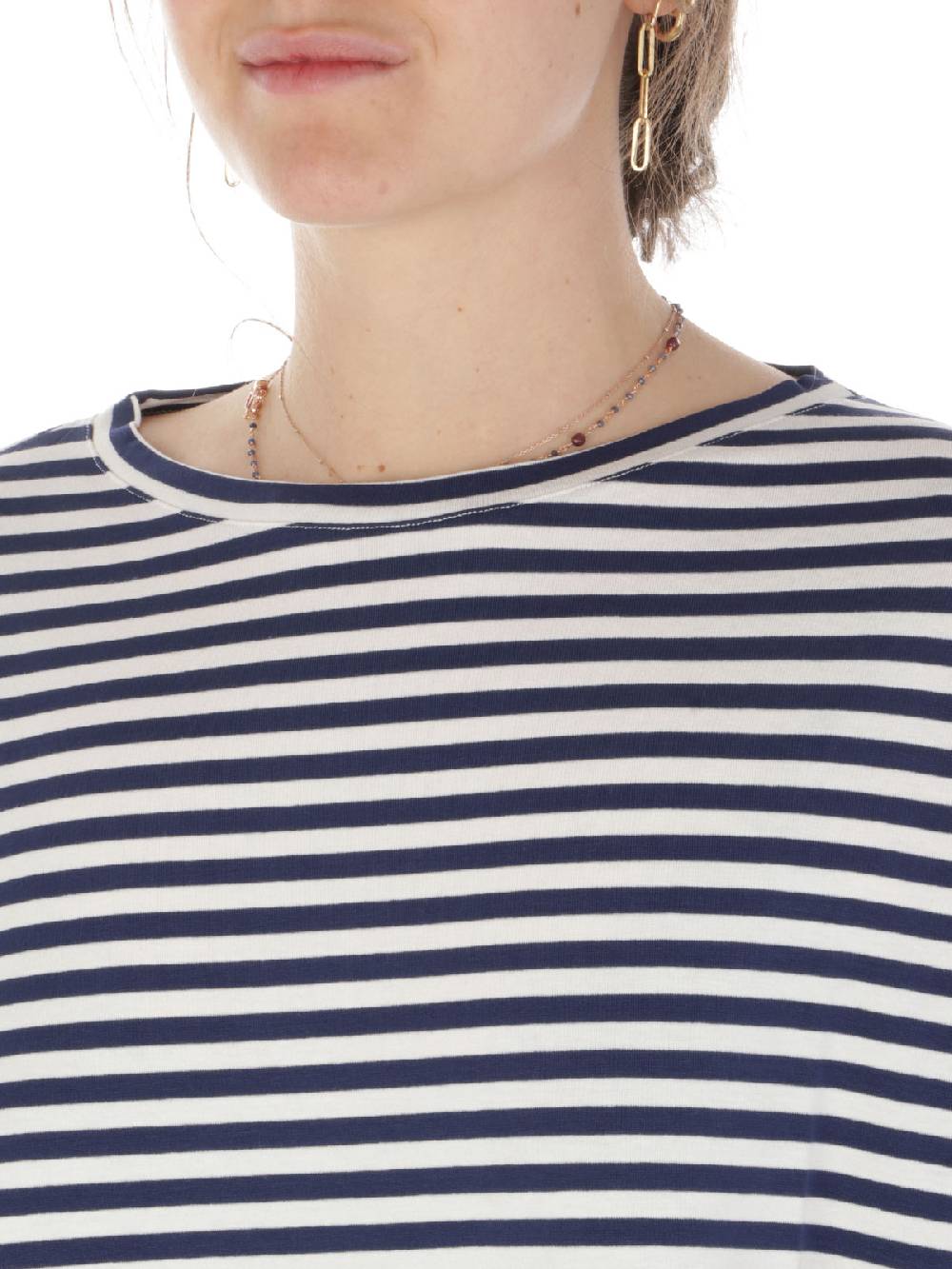 MAIDA MILA Blusa Ampia Donna Rigata In Viscosa Acquista Ora