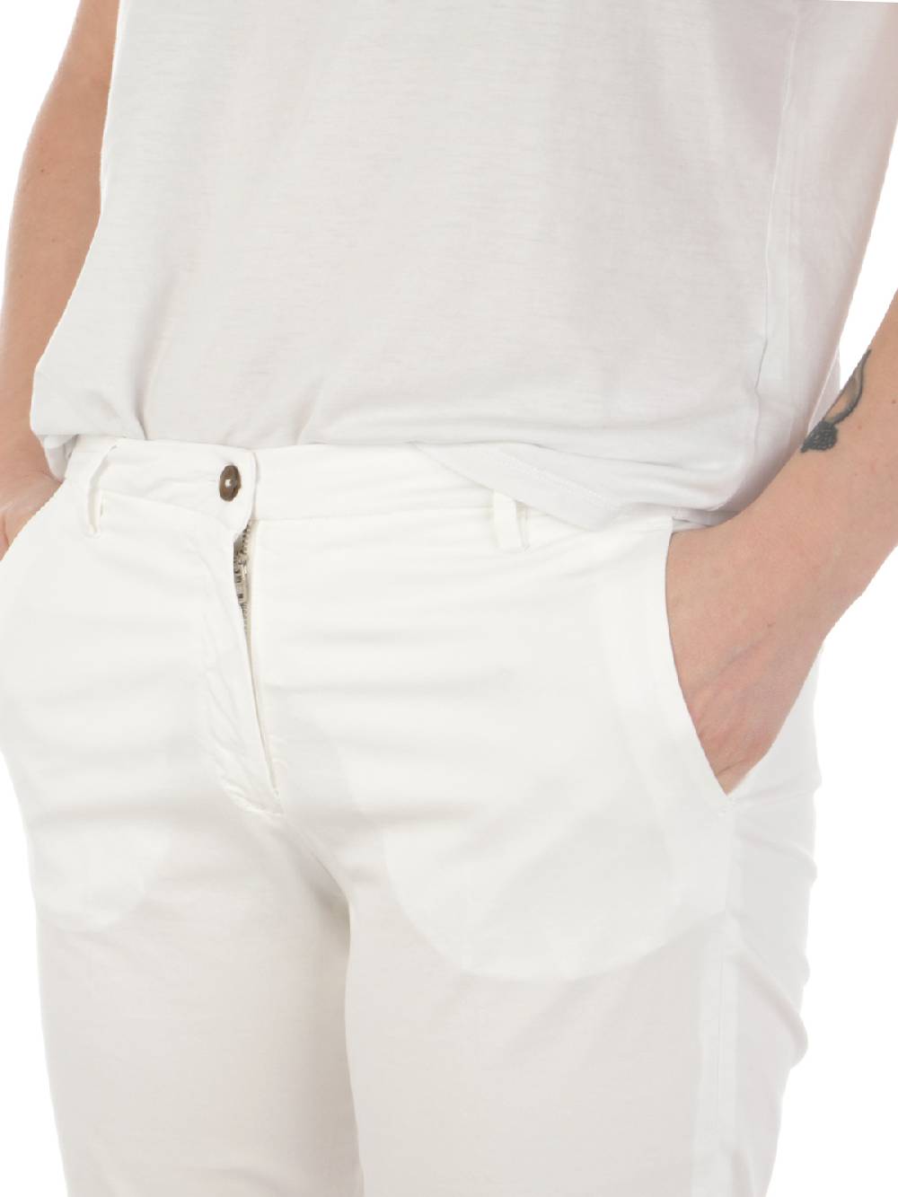 BRIGLIA 1949 Pantaloni Donna Nicole in Cotone Stretch In Vendita