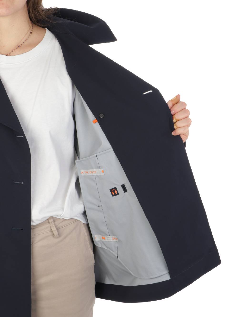 SAVE THE DUCK Giubbotto Da Donna Doppiopetto Sofi Discount Store per i nuovi prodotti