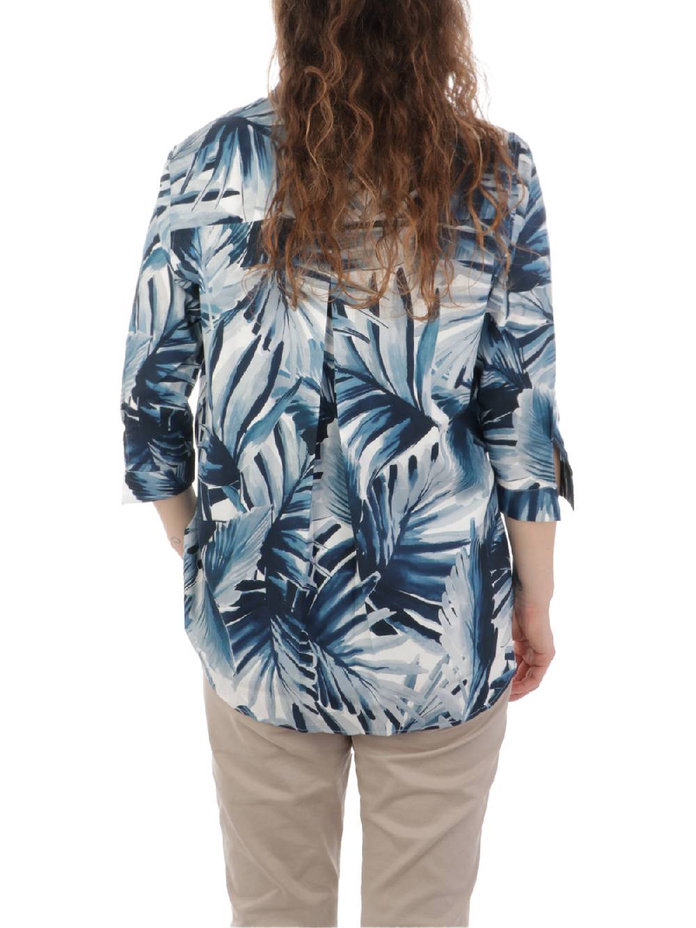 CALIBAN Camicia Donna A Fiori Stretch Negozio