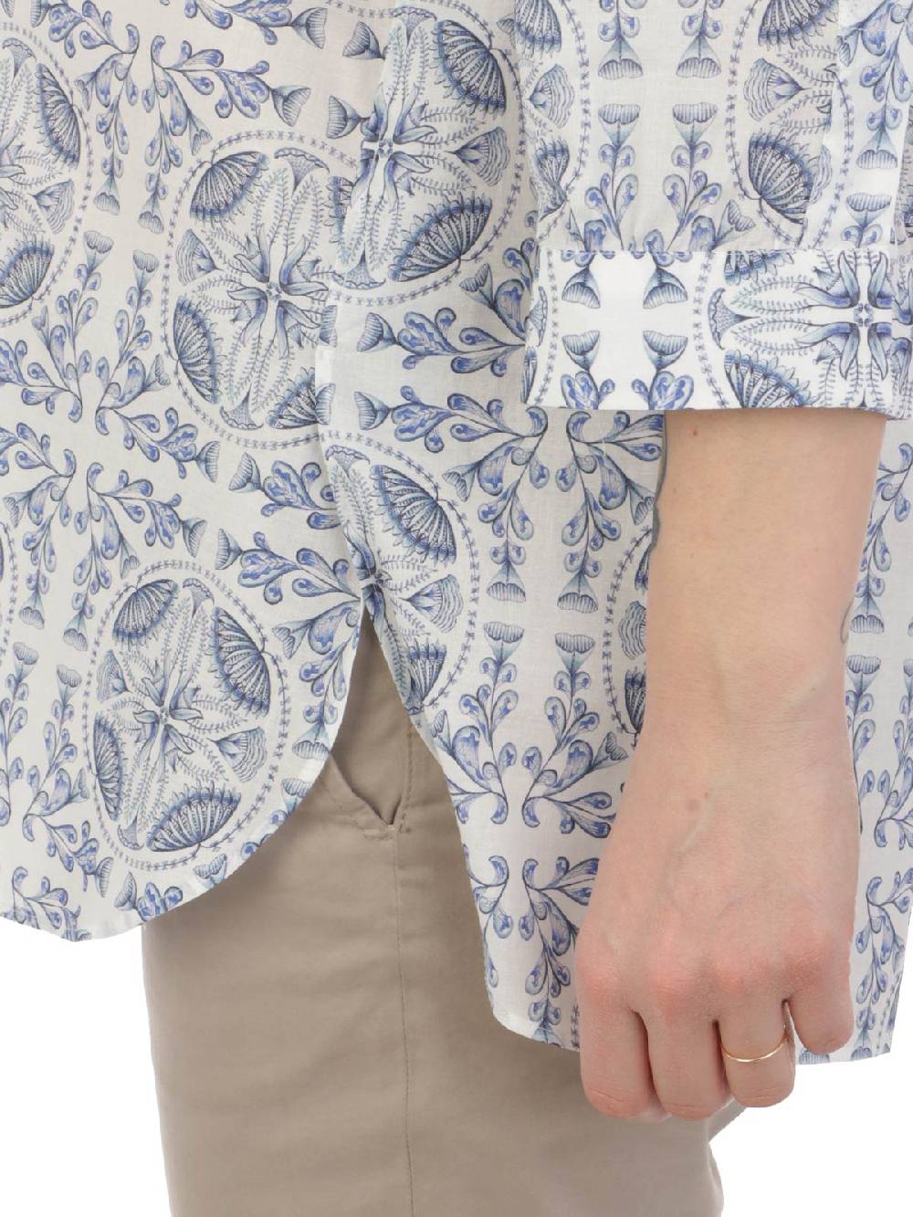 CALIBAN Camicia Donna In Cotone A Fiori Duty-free