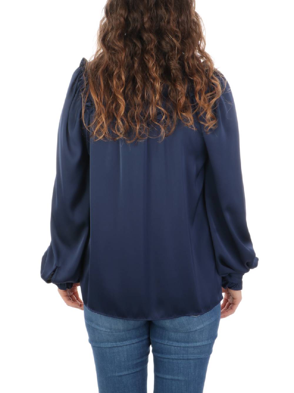 F.IT Camicia Donna con Rouches Qualità