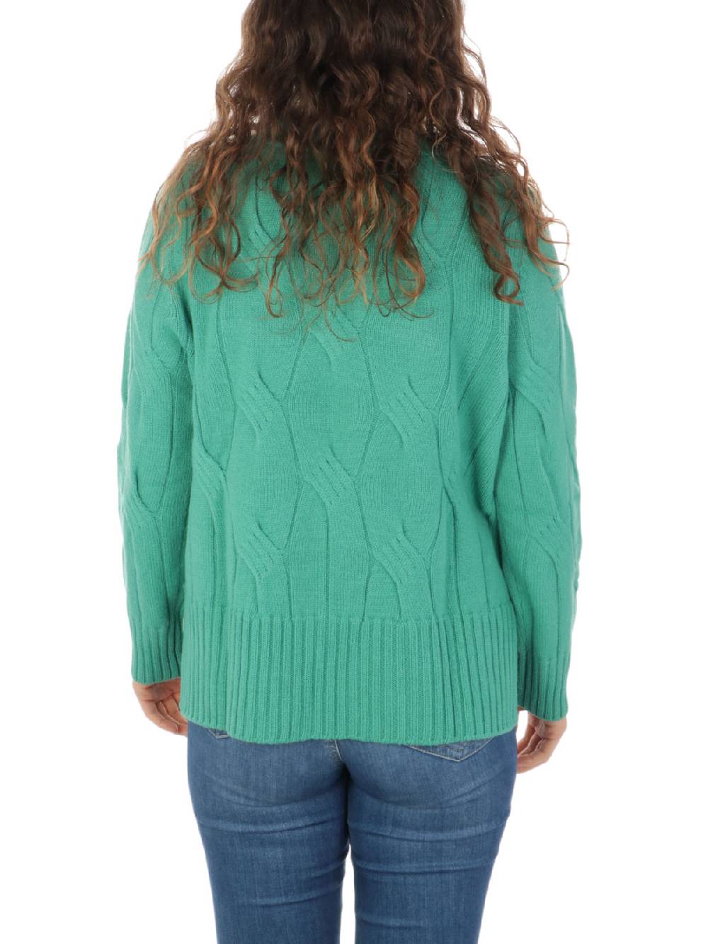 KANGRA Maglia Donna in Lana e Cashmere a Treccia Vendita