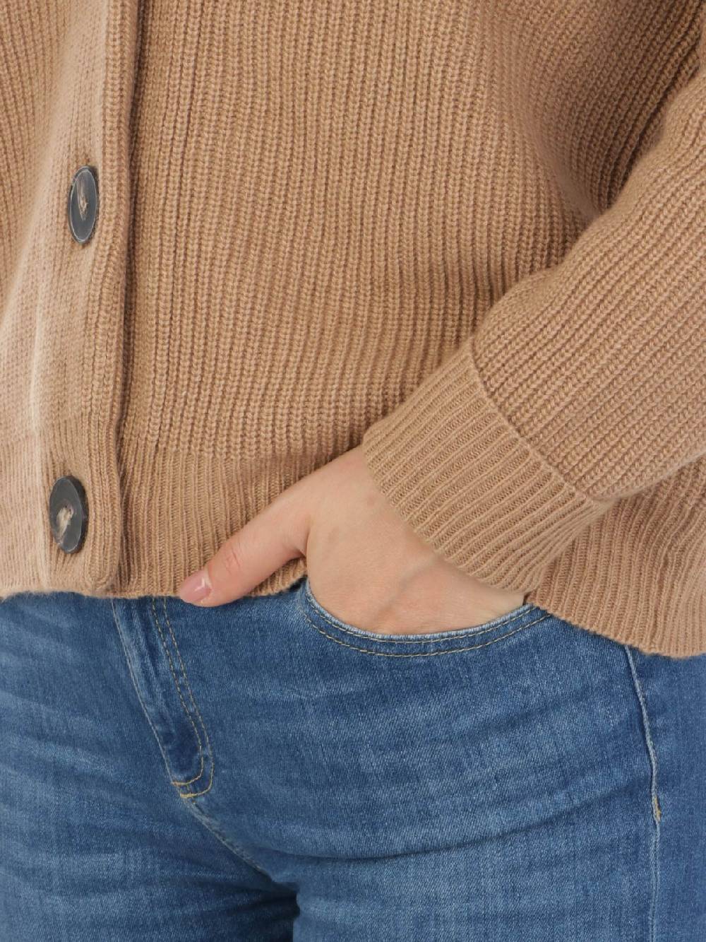 MIA Cardigan Donna in Lana e Cashmere Vendita Economica