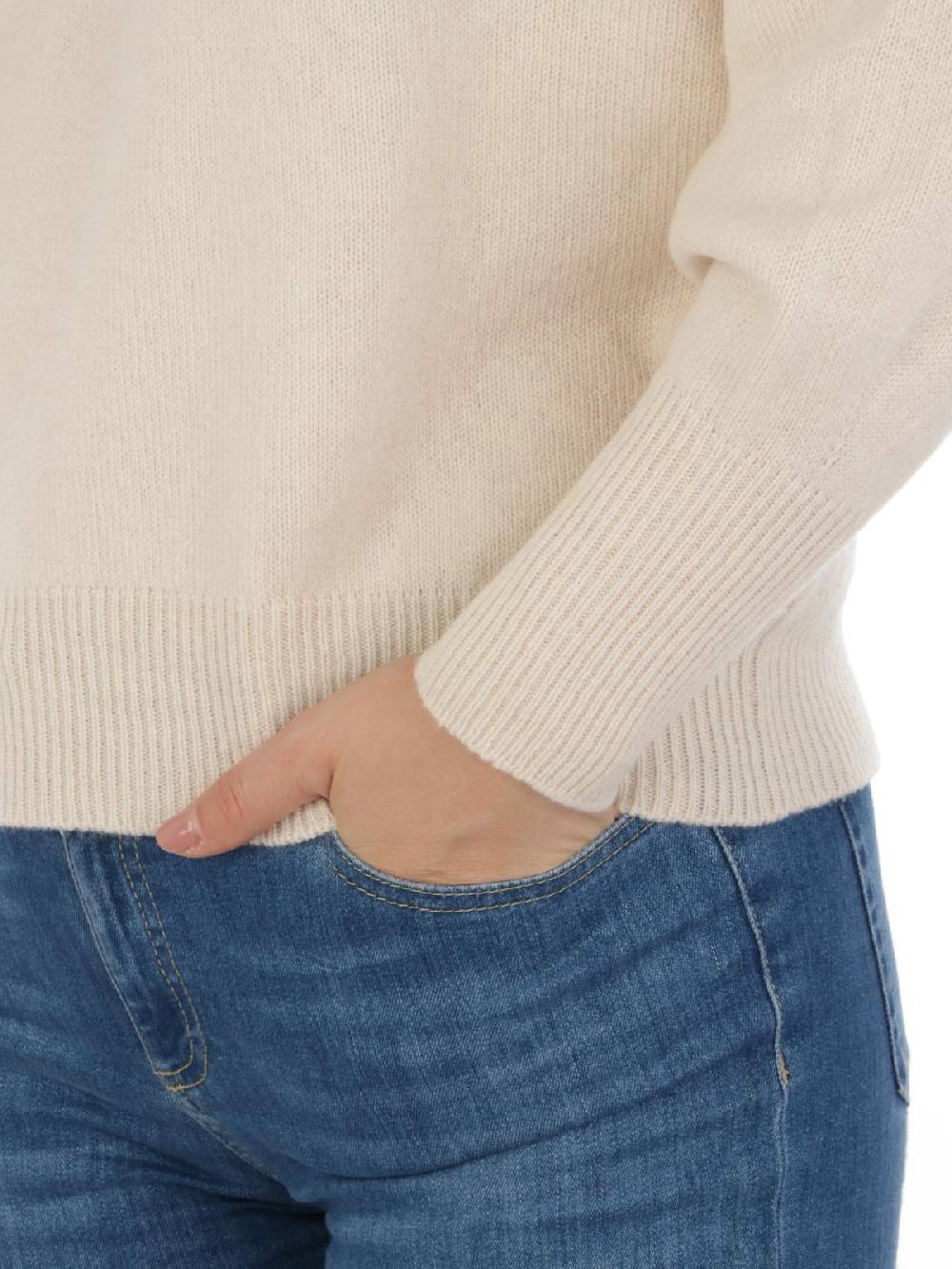 MIA Maglia Over Donna in Lana e Cashmere Saldi Di Fabbrica