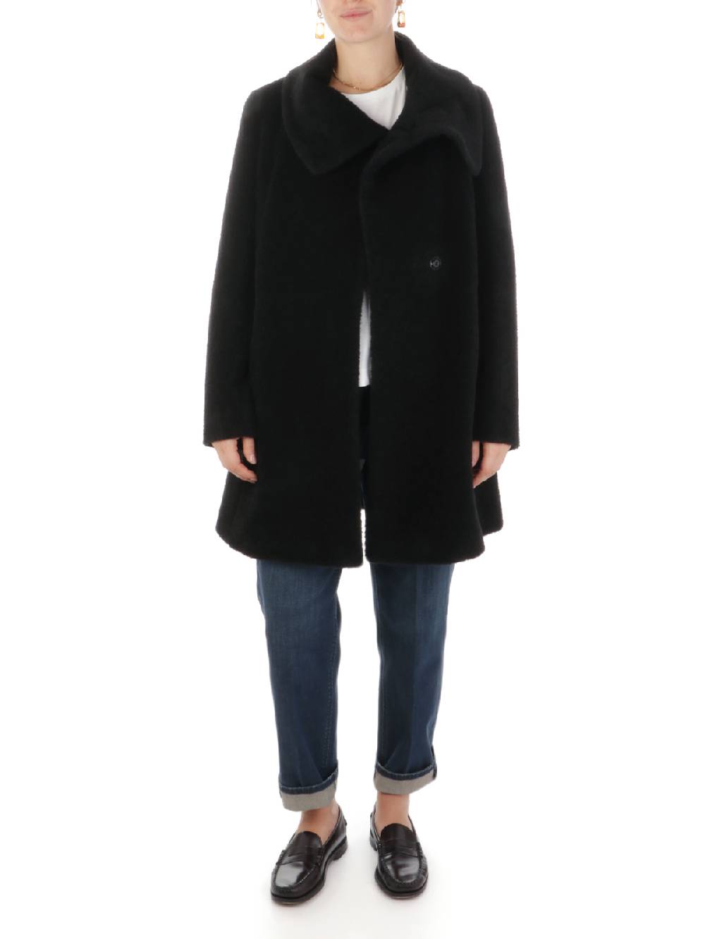 CINZIA ROCCA Cappotto Donna in Lana e Alpaca Soddisfazione Garantita