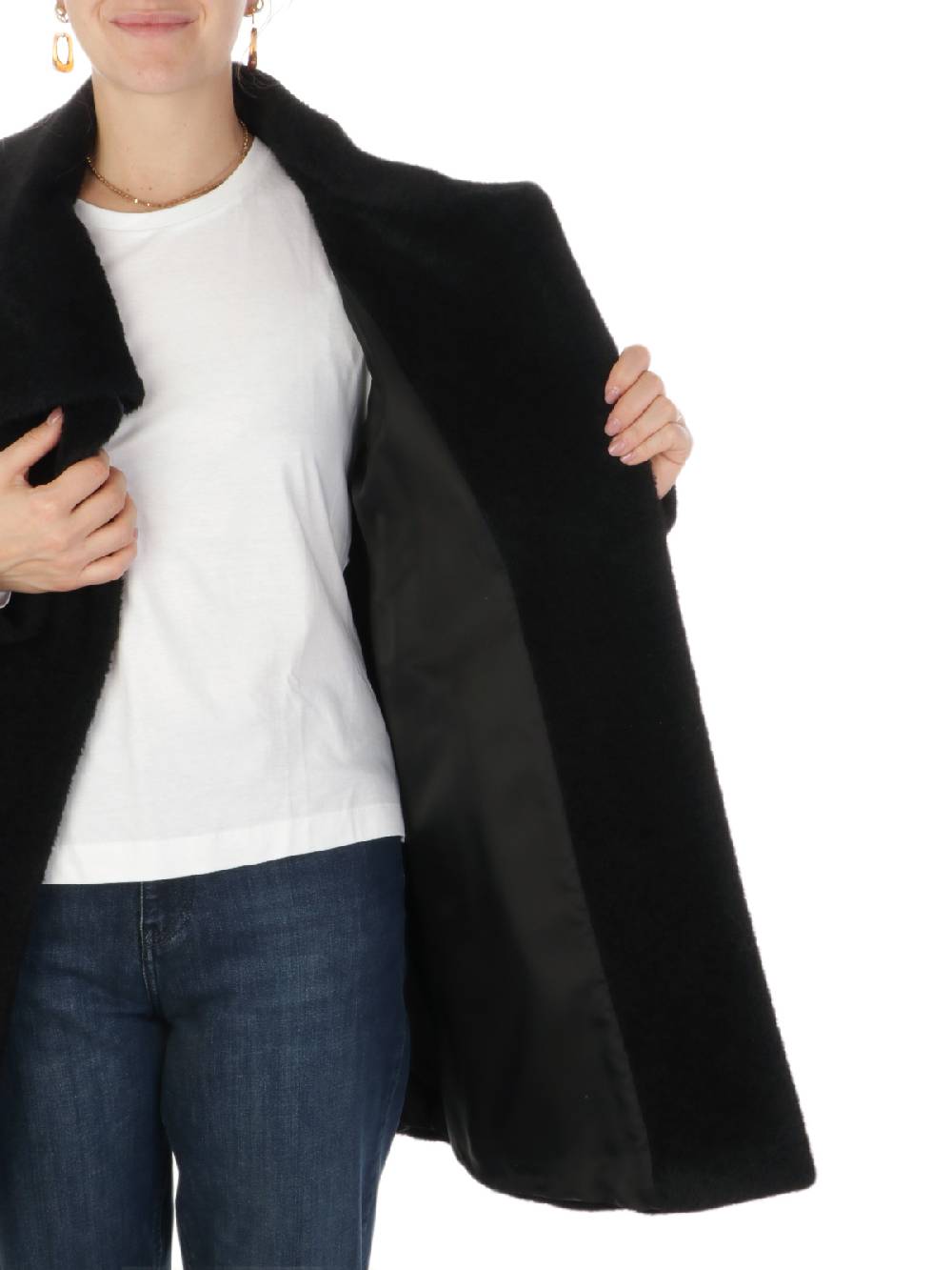 CINZIA ROCCA Cappotto Donna in Lana e Alpaca Soddisfazione Garantita