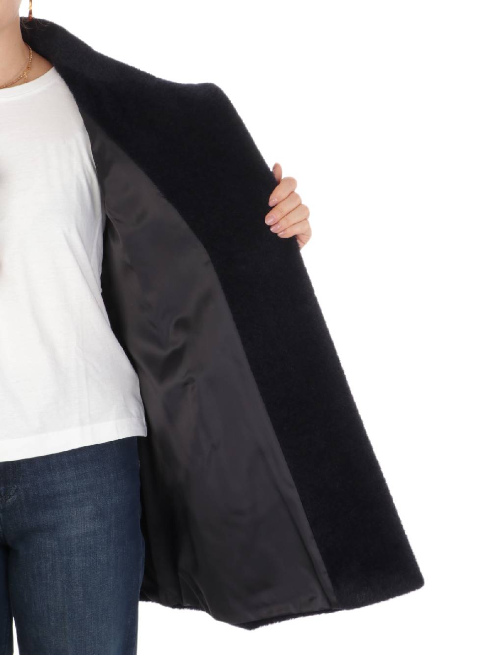 CINZIA ROCCA Cappotto Donna in Lana e Alpaca Qualità Garantita