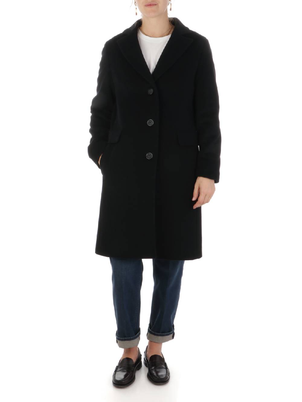 CINZIA ROCCA Cappotto Donna in Lana e Cashmere Consegna Veloce