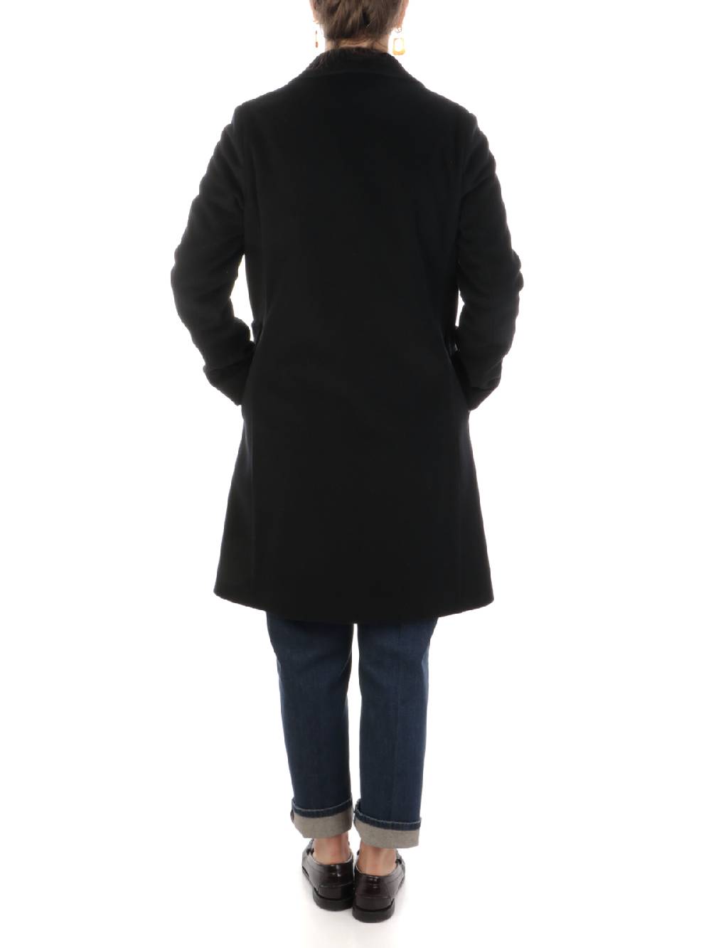 CINZIA ROCCA Cappotto Donna in Lana e Cashmere Consegna Veloce
