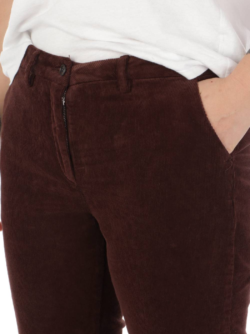 BRIGLIA 1949 Pantaloni Donna Roller in Velluto Affare Del Giorno