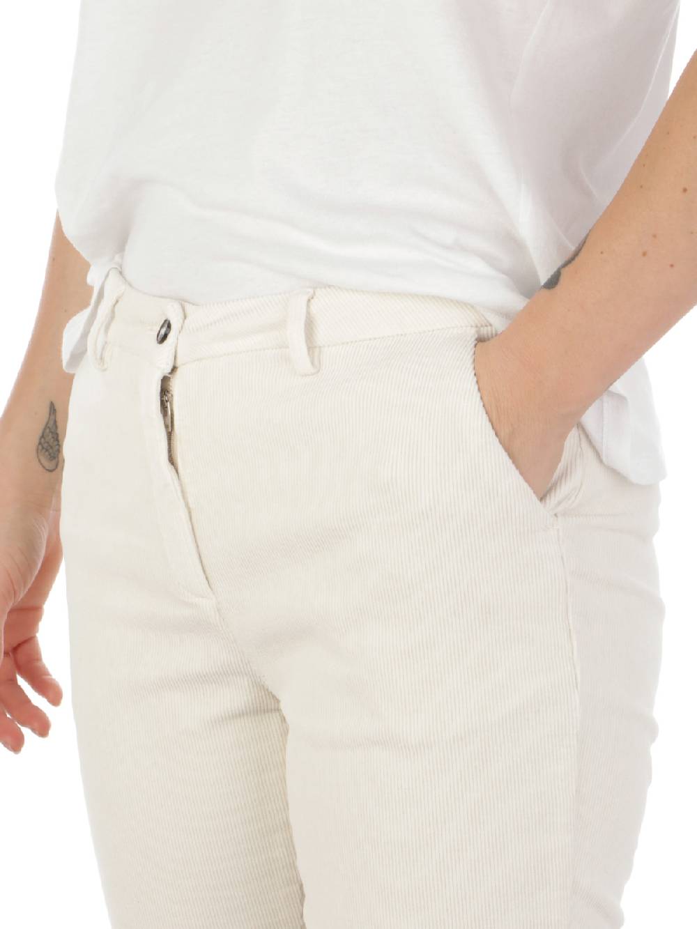 BRIGLIA 1949 Pantaloni Donna Roller in Velluto Prezzo Ridotto