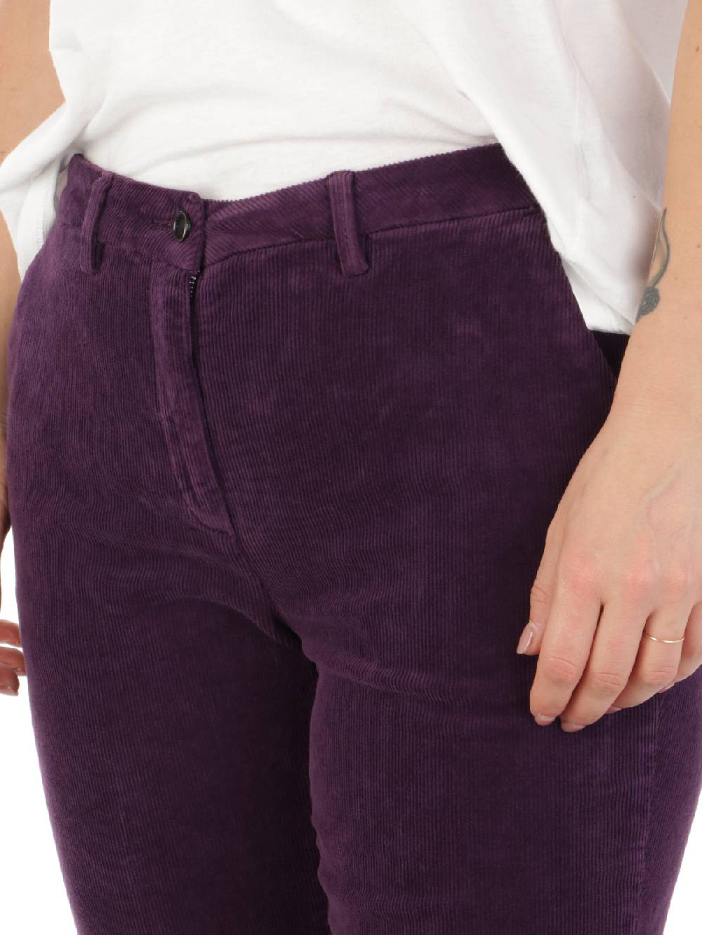 BRIGLIA 1949 Pantaloni Donna Roller in Velluto Sottocosto