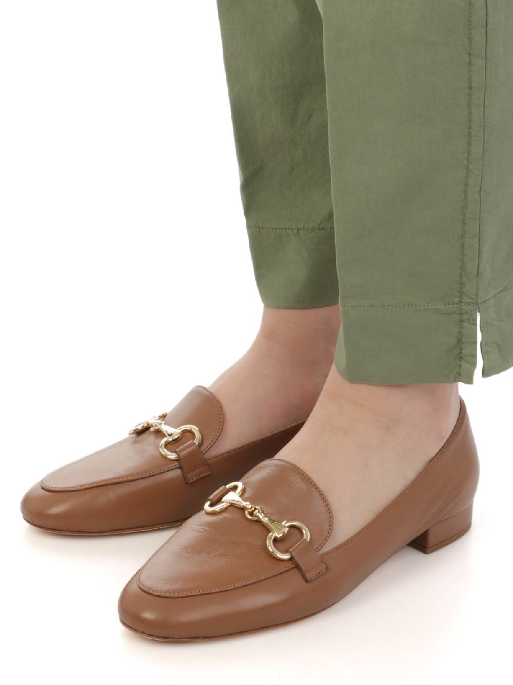VIA MASINI 80 Pantaloni Chino Donna in Cotone Elasticizzato Saldi Di Fabbrica