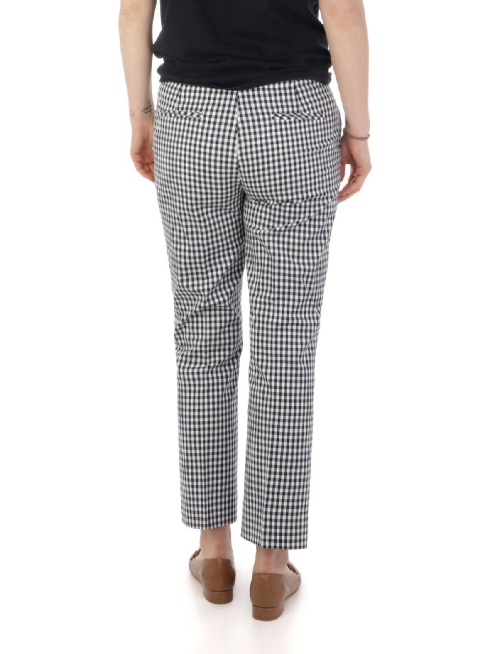 VIA MASINI 80 Pantaloni Trombetta Donna a Quadretti Negozio