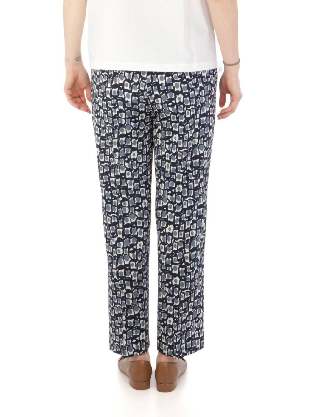 VIA MASINI 80 Pantaloni Donna Fanstasia in Viscosa In Saldo